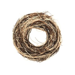 Rattan-Kranz, beige/ braun 25x6cm