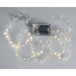 LED Lichterkette 80-teilig mit Timer warmweiss