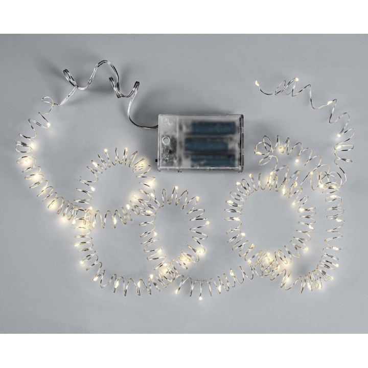 LED Lichterkette 80-teilig mit Timer warmweiss