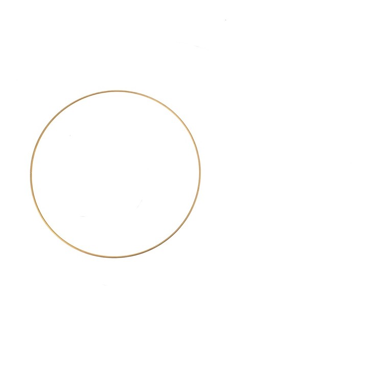 Metal ring goldcolor, 30cm