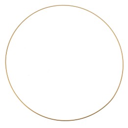 Metal ring goldcolor, 60cm
