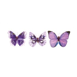 Butterfly, assorted models 8cm violet