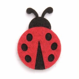 Filzmarienkäfer 2,5x4cm 8 Stück rot