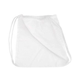 Sac de sport coton blanc 38 x 42cm