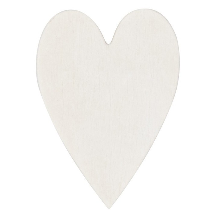Streuteile Herz, weiss 2,5cm, 18St., FSC