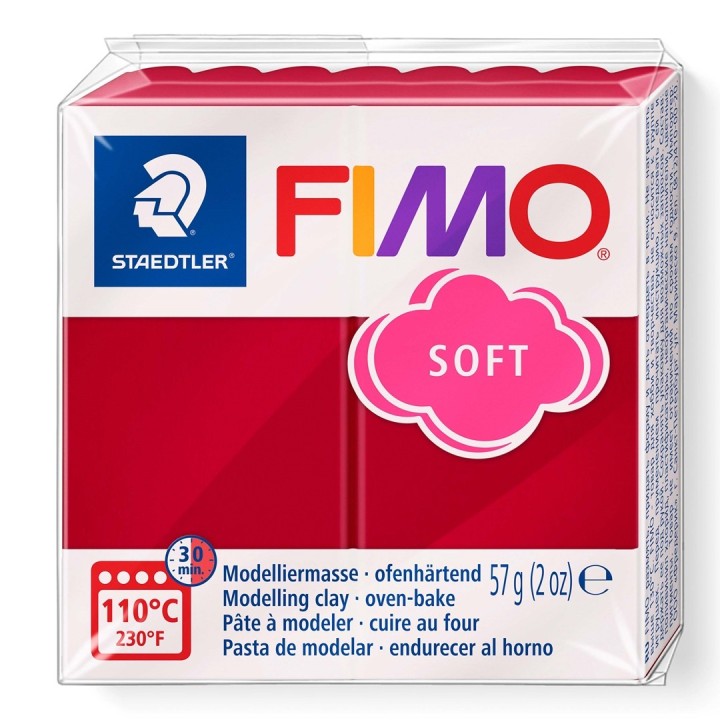Fimo Soft 57 g rouge cerise