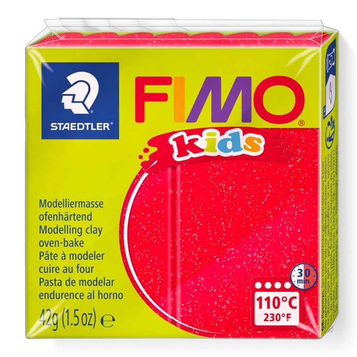 FIMO kids 42g Glitter rot