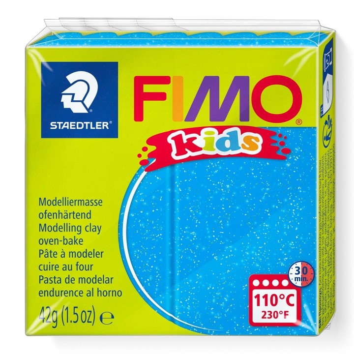 FIMO kids 42g Glitter blau