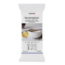 Keramiplast, Modelliermasse weiss 500g