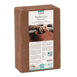 Töpferton 5kg terracotta unschamottiert