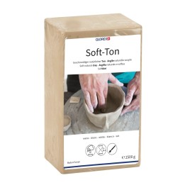 Soft-Ton, natürlicher Ton weiss 2500g lufthärtend
