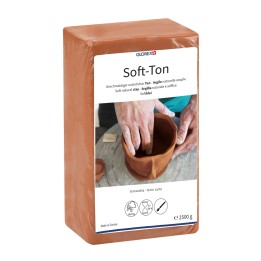 Soft-Ton, natürlicher Ton terracotta 2500g lufthärtend