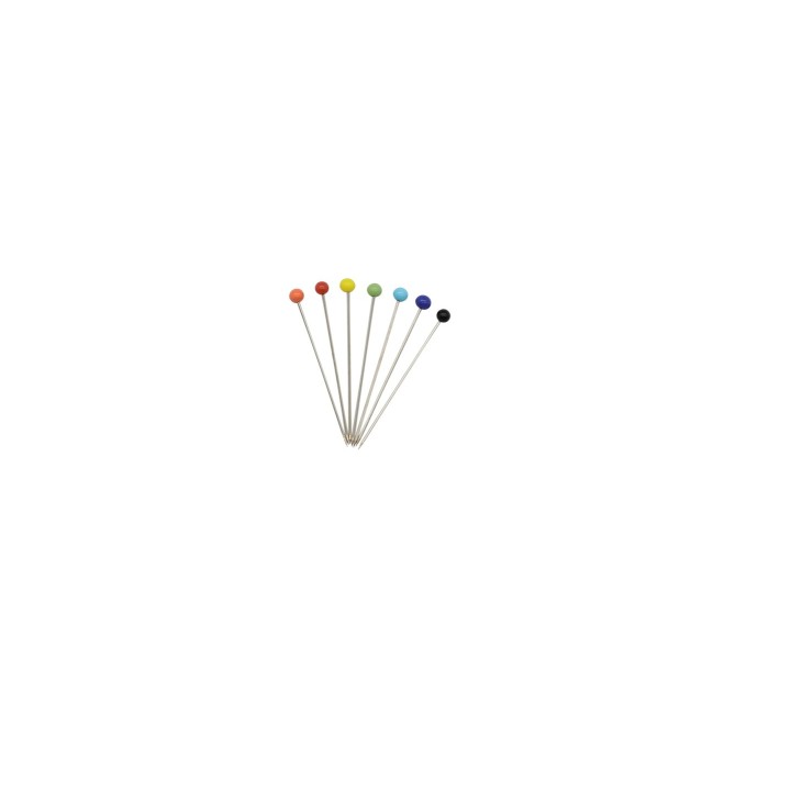 Headed pins, coloured, 100pcs