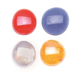 Glass nuggets 200g 20mm mix iridescent
