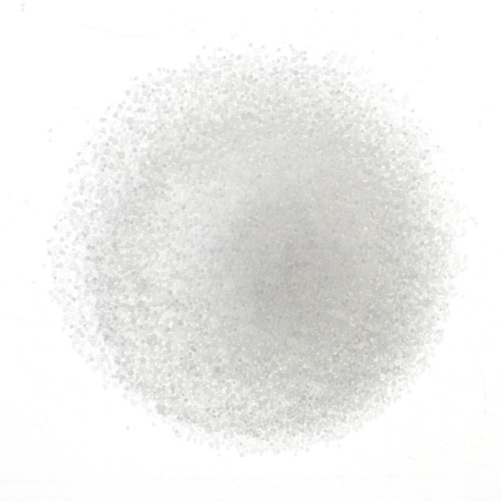 Candle sand with wick 70g white