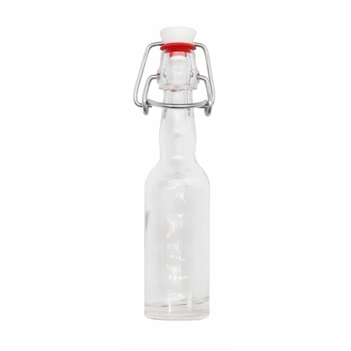 Bügelflasche rund hoch Klarglas 40ml