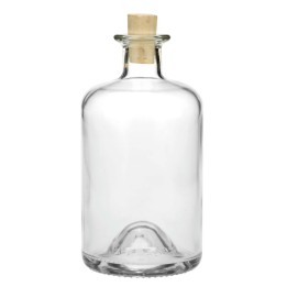 Apotheker-Flasche 500ml 16x8cm, mit Korken