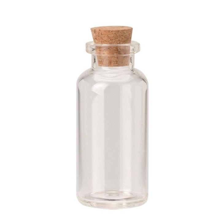 Bouteille en verre 20ml 6,5x3cm, 3pcs