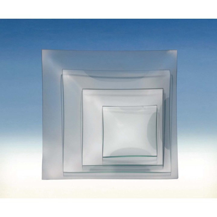 Glasteller viereckig 25x25cm