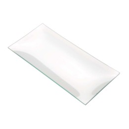 Assiette en verre rectangle 13x27cm