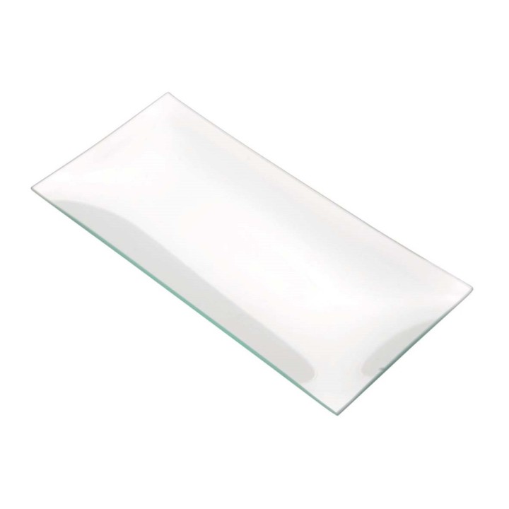 Glasteller viereckig 13x27cm
