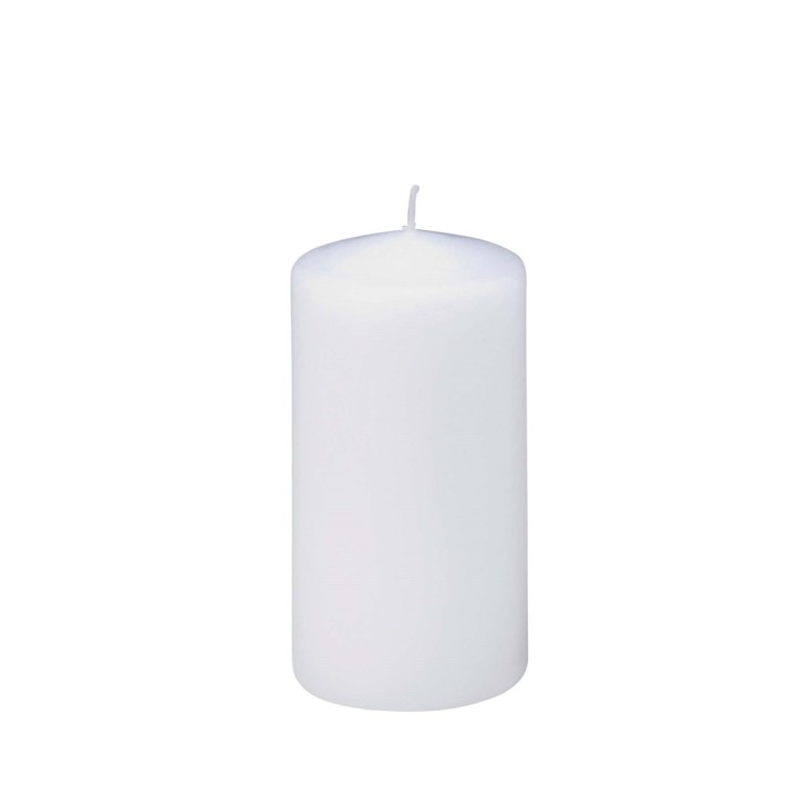 Bougie droite blanc 60mm/120mm dans Cellophane