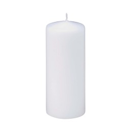 Flachkopfkerzen weiss 60mm/150mm in Cellophan