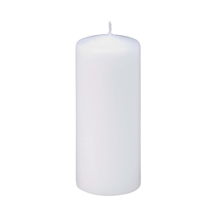 Flachkopfkerzen weiss 60mm/150mm in Cellophan