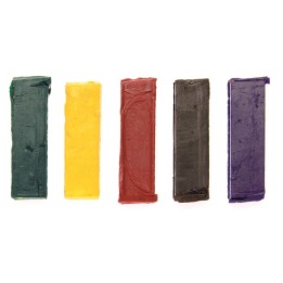 Wachsfarbpigmente-Set 35x6x10mm 5-fach