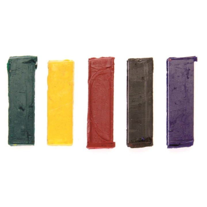 Wax colour pigm. set 35 x 6 x 10 mm 5-pieces