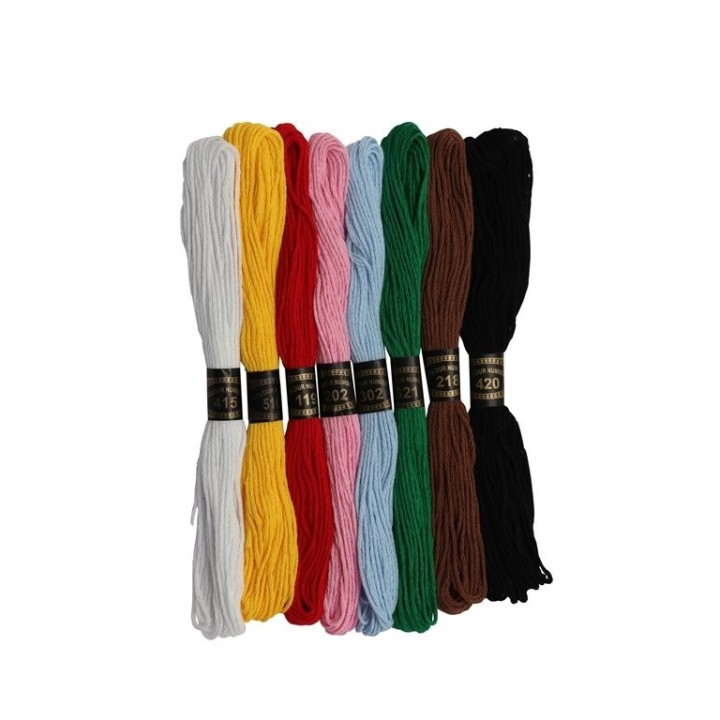 Embroidery threads assorted