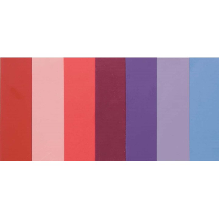 Verzierwachs violett 1  Stück 200 x 100 mm