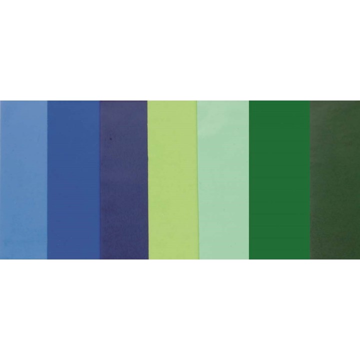 Verzierwachs mittelblau 1  Stück 200 x 100 mm