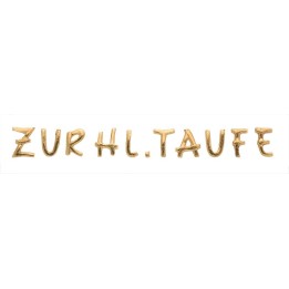 Wachsdekor " Heilige Taufe " gold, 12x90mm