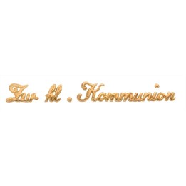 Ornement en cire Communion or