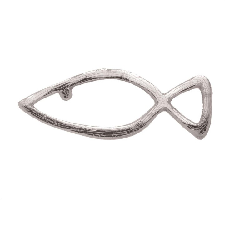 Wax ornament fish silver