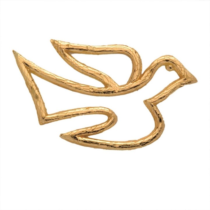 Wachsdekor Taube gold, 25x40mm