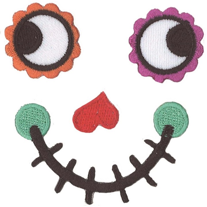 EYE SEE YOU Happy Face iron-on