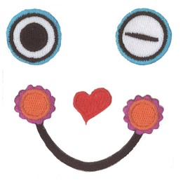 EYE SEE YOU "Funny Face" zum Aufbügeln