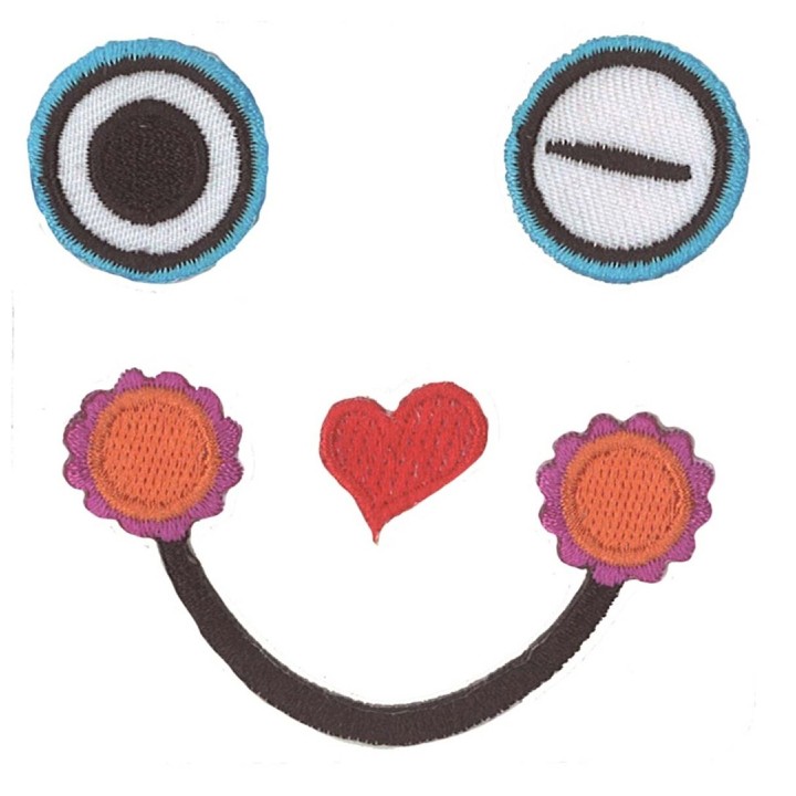 EYE SEE YOU "Funny Face" zum Aufbügeln