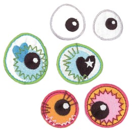 EYE SEE YOU "Eyes 2" 3 Paar zum Aufbügeln