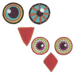 EYE SEE YOU "Owl eyes 1" zum Aufbügeln
