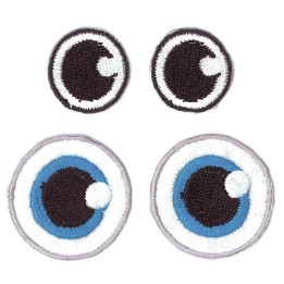 EYE SEE YOU "Eyes 2" 2 Paar zum Aufbügeln
