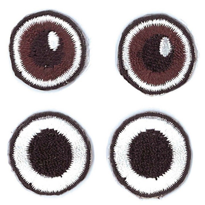 EYE SEE YOU "Eyes 4" 2 Paar zum Aufbügeln