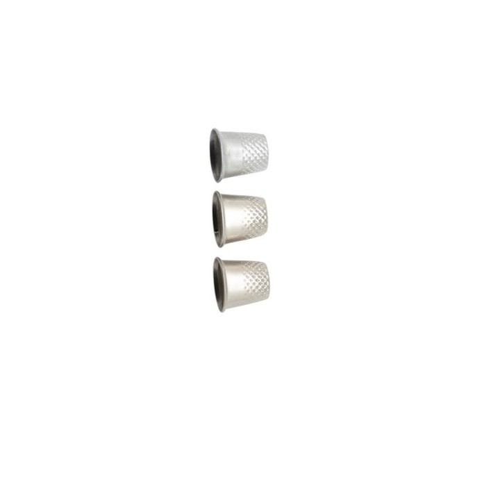 Fingerhüte 3 Stück S/M/L, Metall