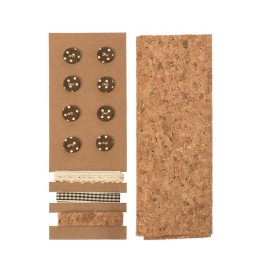 Kork-Set Lili Rose Nr. 1 45x48cm Bänder 3x1m 8 Knöpfe