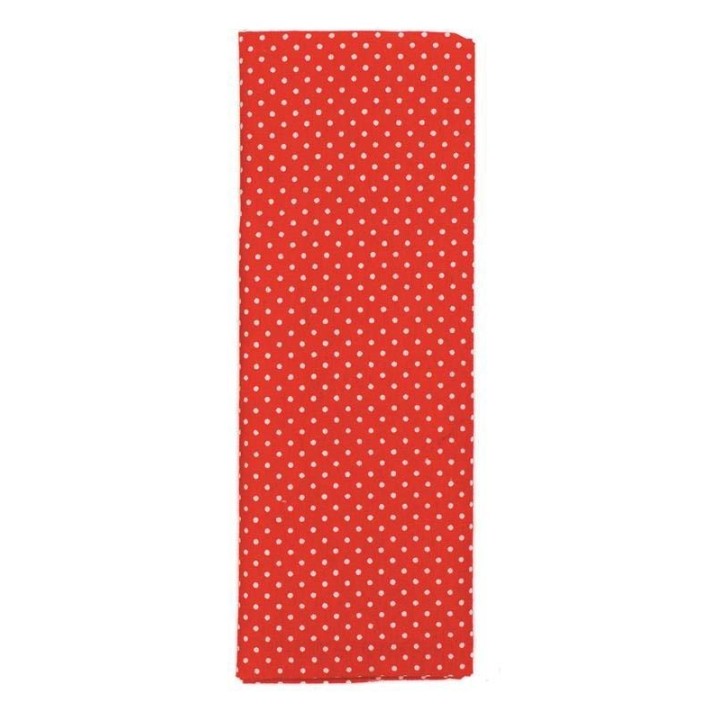 Stoffzuschnitt 100x150cm rot gepunktet