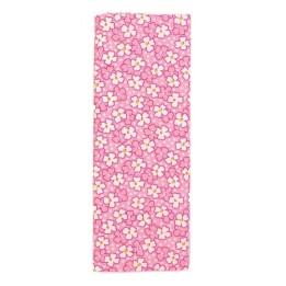 Stoffzuschnitt 100x150cm rosa-weiss Blumen
