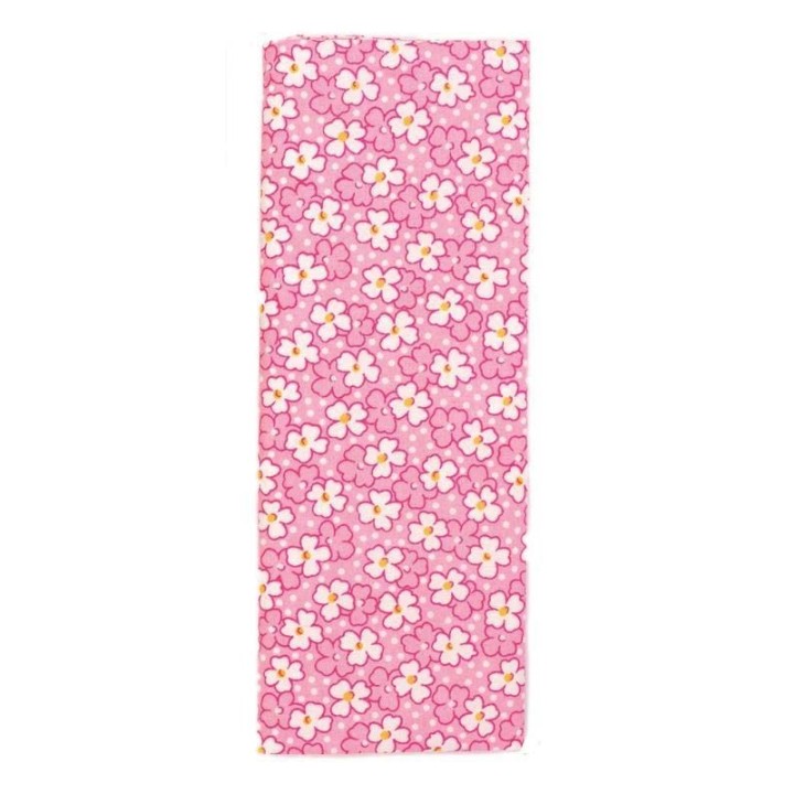Stoffzuschnitt 100x150cm rosa-weiss Blumen