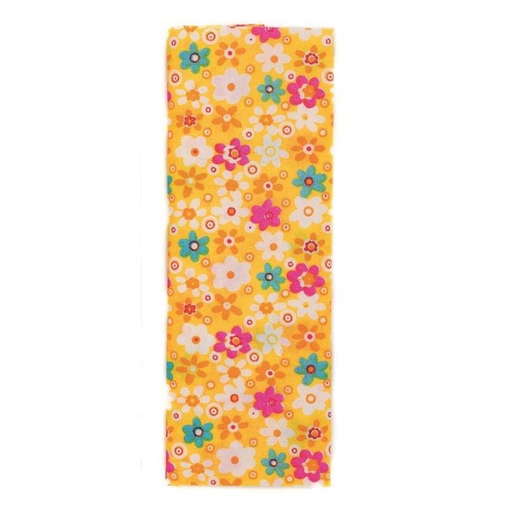 Stoffzuschnitt 100x150cm gelb Blumen